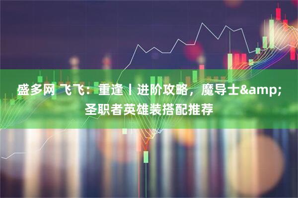 盛多网 飞飞：重逢丨进阶攻略，魔导士&圣职者英雄装搭配推荐