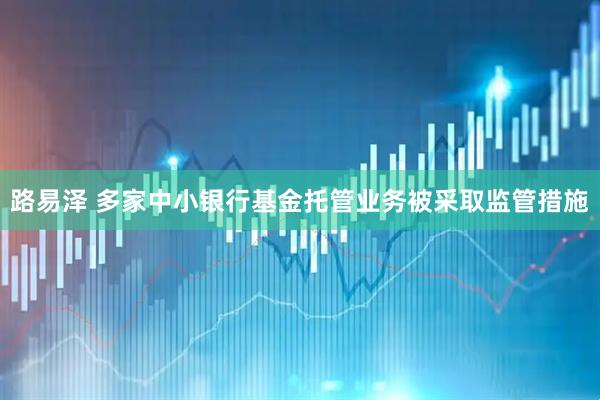 路易泽 多家中小银行基金托管业务被采取监管措施